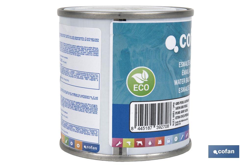 Smalto ecologico all'acqua | Latta da 750 ml | Vari colori - Cofan