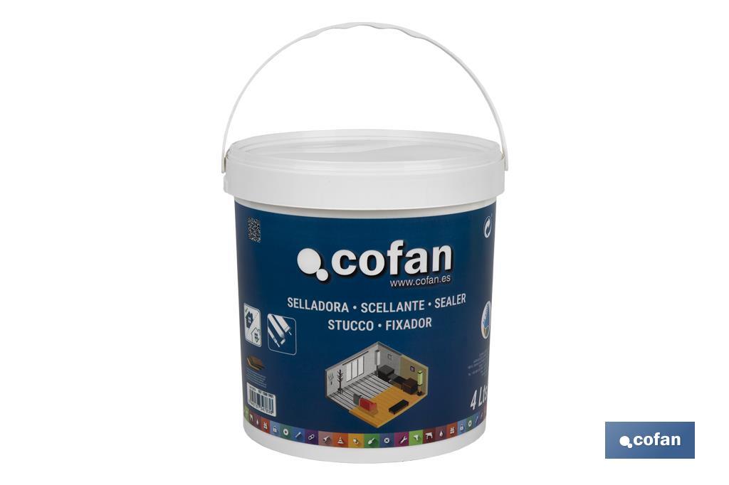 Stucco sigillante all’acqua | Diverse dimensioni | Usare su legno, gesso, cemento, calcestruzzo, ecc. - Cofan