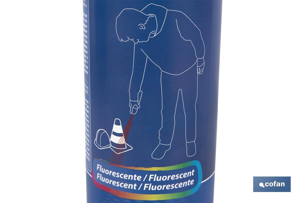 Spray de marquage fluorescent de travaux | Plusieurs couleurs | Emballage de 500 ml - Cofan