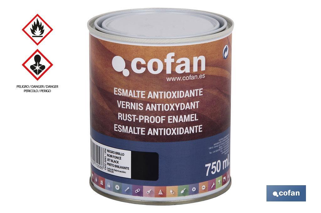 Émail Antioxydant | Plusieurs couleurs | Taille de l'emballage 750 ml - Cofan