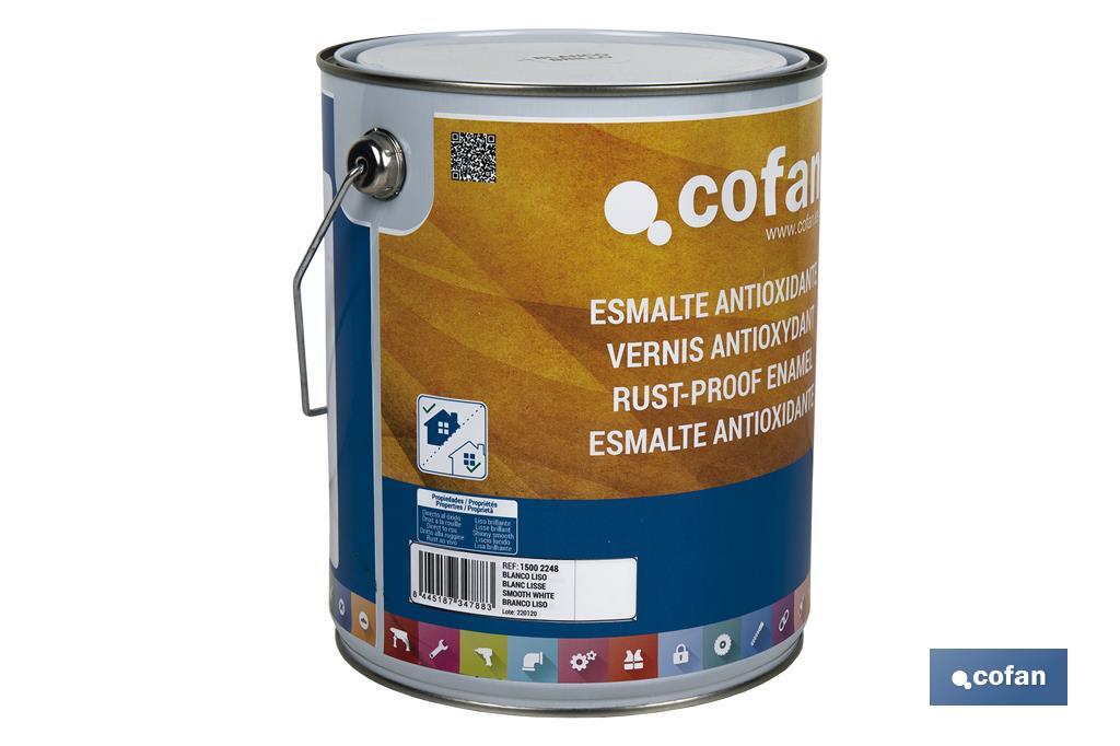 Cofan Smalto antiruggine liscio all’acqua | Vari colori | Varie dimensioni - Cofan