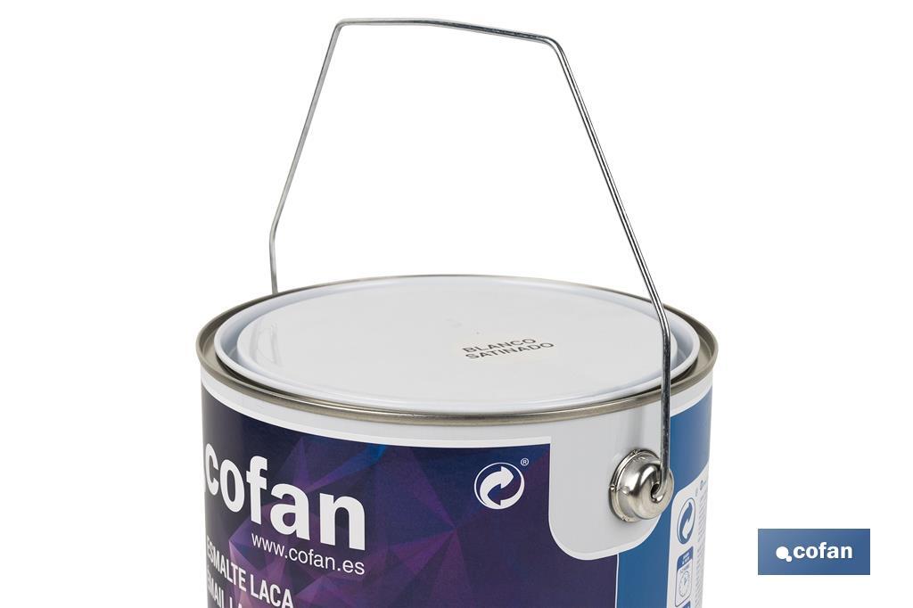 Water-based lacquer | Available in various colours | Paint buckets available in different sizes - Cofan