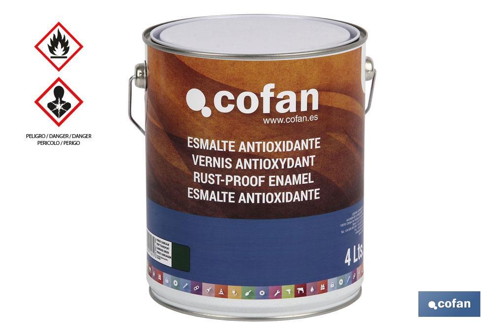Esmalte Antióxidante | Várias Cores | Embalagem de 4 L - Cofan