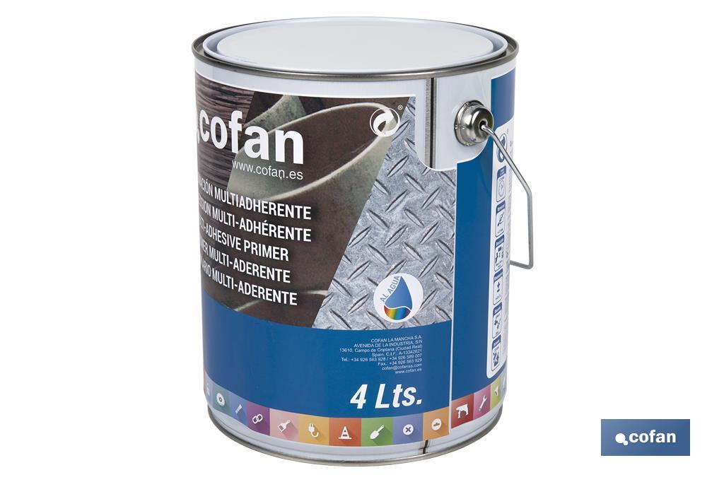 Water-based multi-adhesive primer | Paint buckets available in different sizes - Cofan