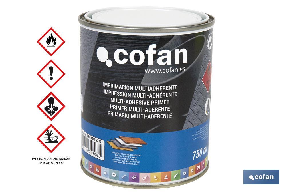 Solvent-based multi-adhesive primer | Available in different sizes | Colourless primer - Cofan