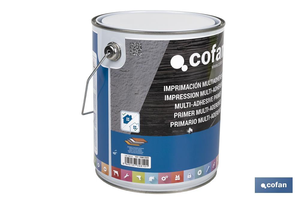 Solvent-based multi-adhesive primer | Available in different sizes | Colourless primer - Cofan