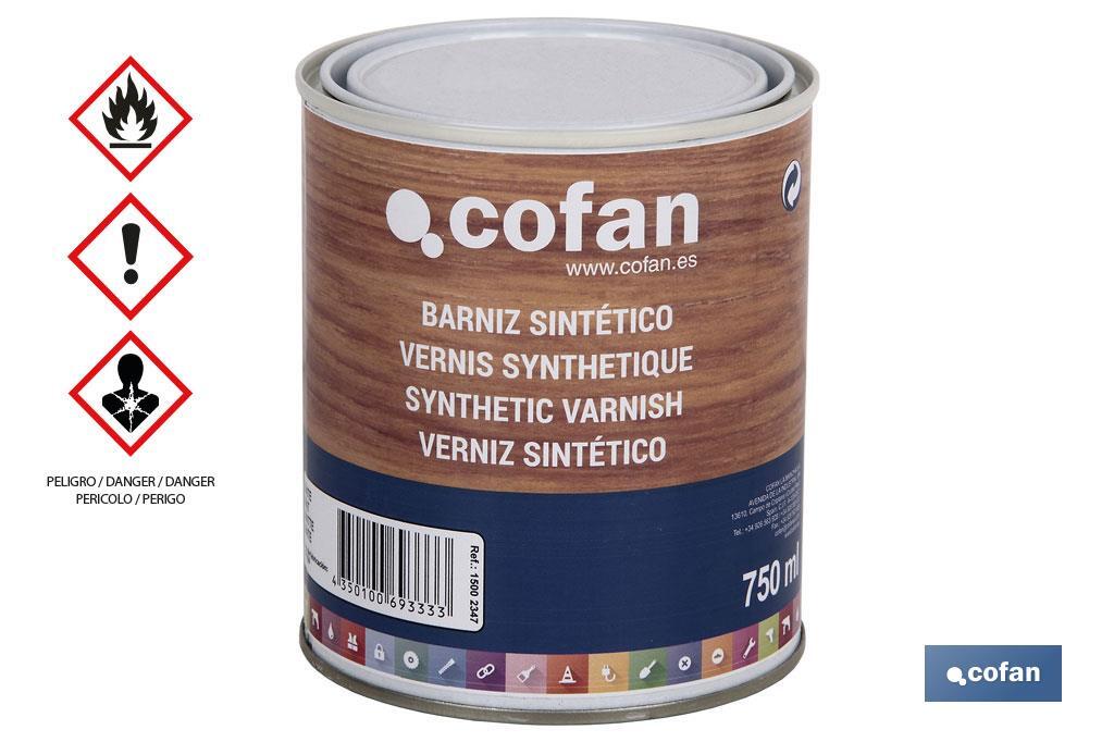 Synthetic varnish | Several colours available | Perfect to protect surfaces - Cofan