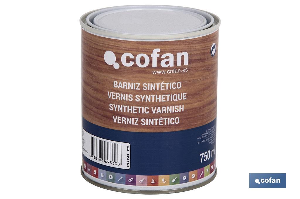 Vernis synthétique | Disponible en plusieurs couleurs | Parfait pour protéger les surfaces - Cofan