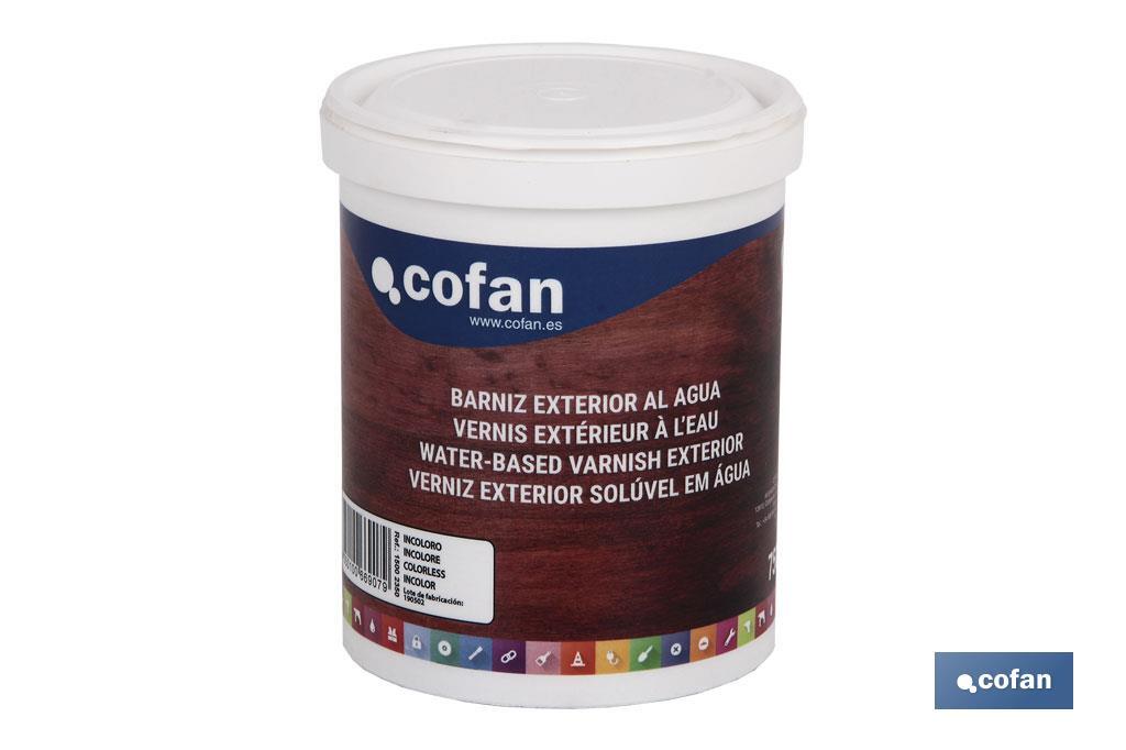 Barniz para exterior | Múltiples aplicaciones | Perfecto para proteger superficies - Cofan