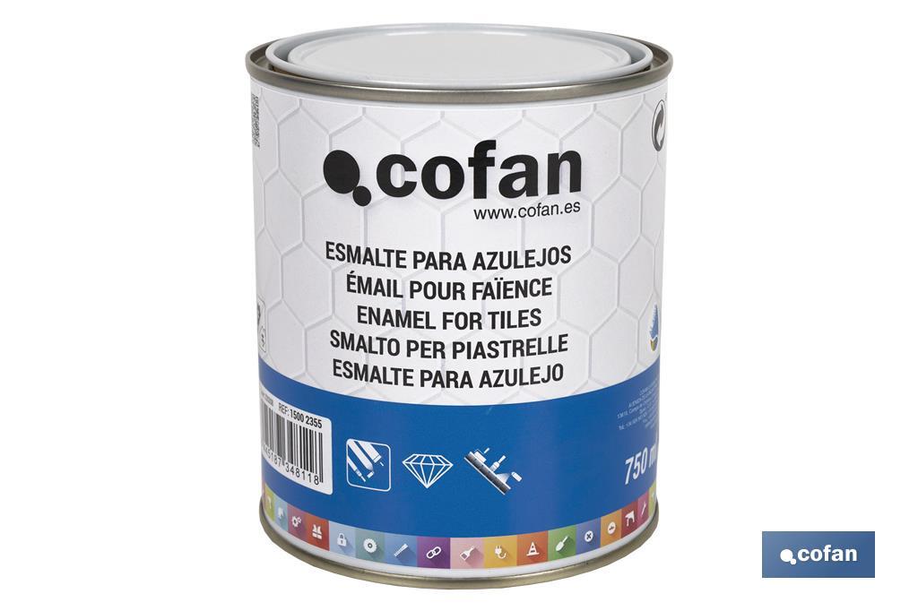 Water-based enamel for tiles | 750ml paint bucket - Cofan