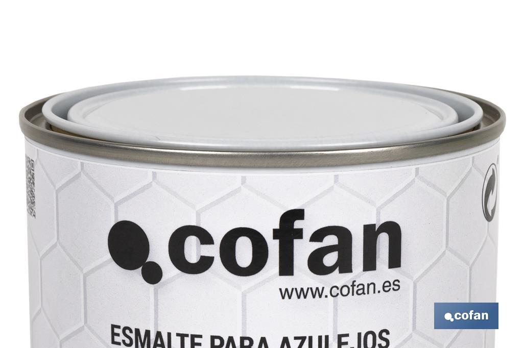 Émail à l'eau pour les carreaux de Faïence | Pot de 750 ml | Pour peindre les carreaux de Faïence - Cofan