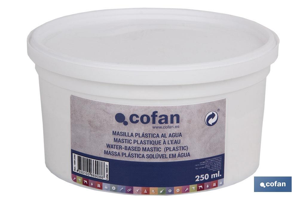 Water-Based Mastic | 250ml or 750ml Container | For covering or repairing cracks - Cofan