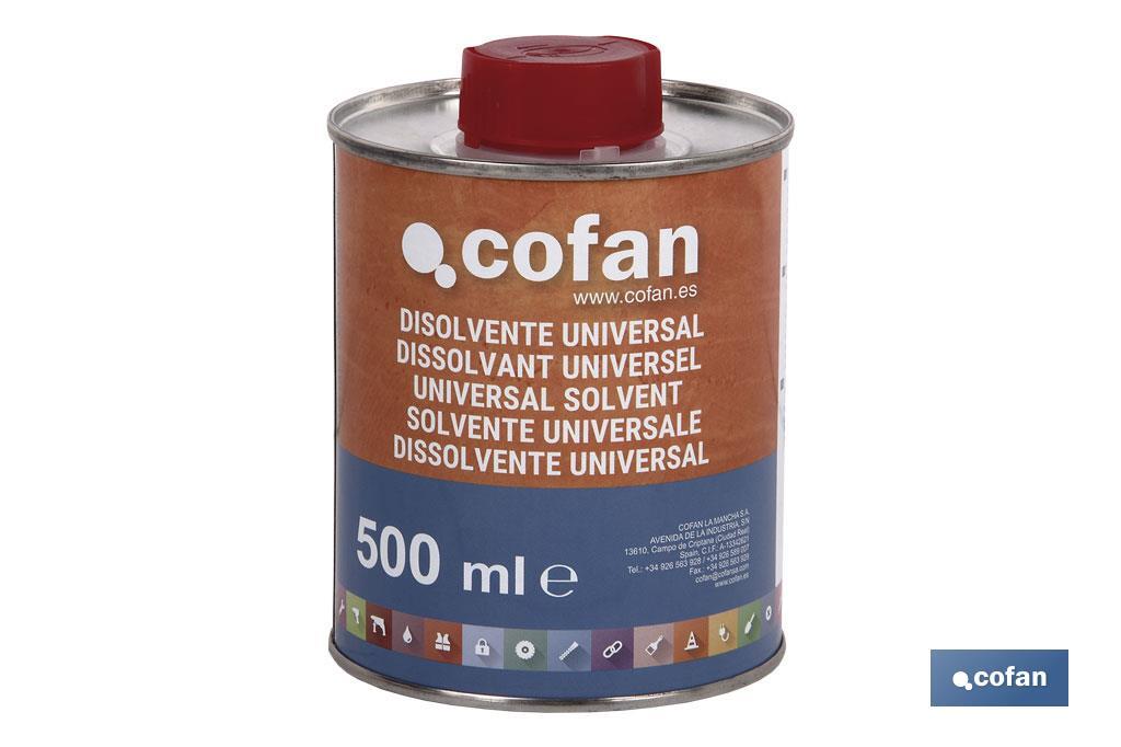 Solvente universale | Varie misure | Per materiali sintetici - Cofan