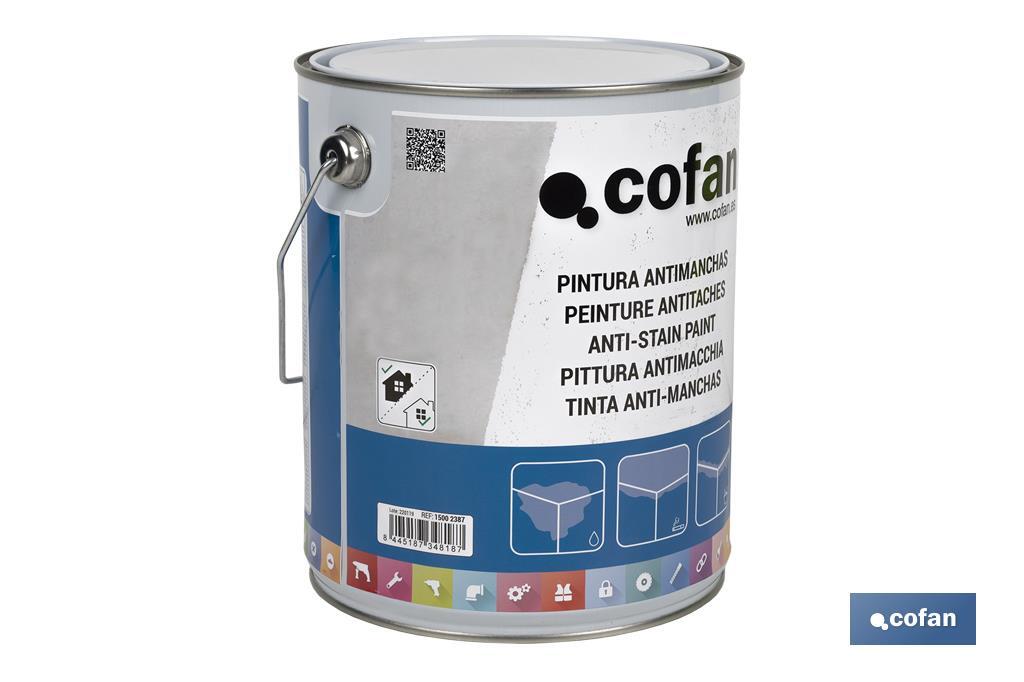Anti-stain solvent-based paint | Suitable for removing stains | Available in different sizes - Cofan