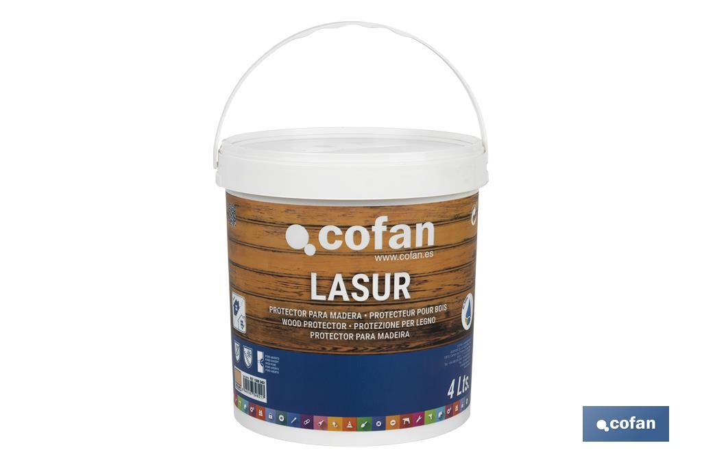 Lasure Protection à l'eau pour Bois | Finition mate | Plusieurs Contenances et Couleurs - Cofan