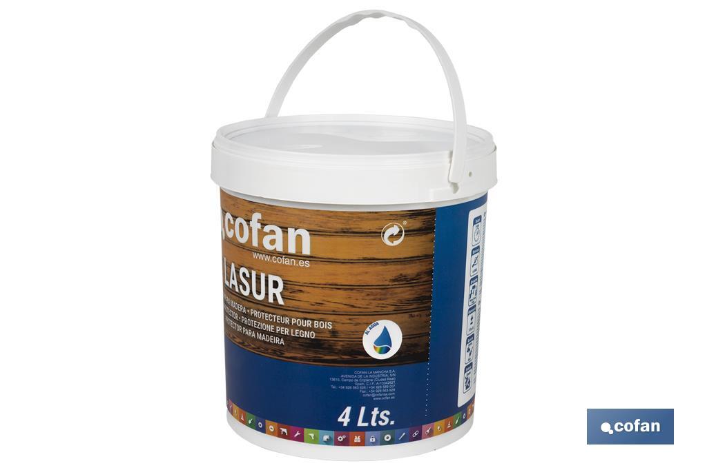 Water-based lasur | Matt finish | Available in different sizes and colours - Cofan