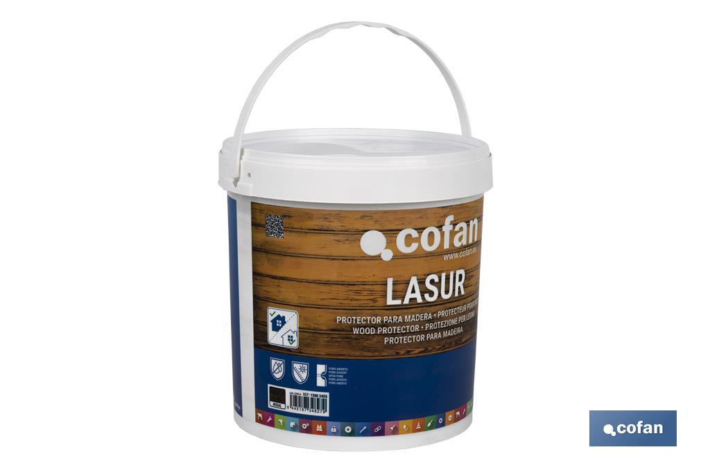 Lasure Protection à l'eau pour Bois | Finition mate | Plusieurs Contenances et Couleurs - Cofan