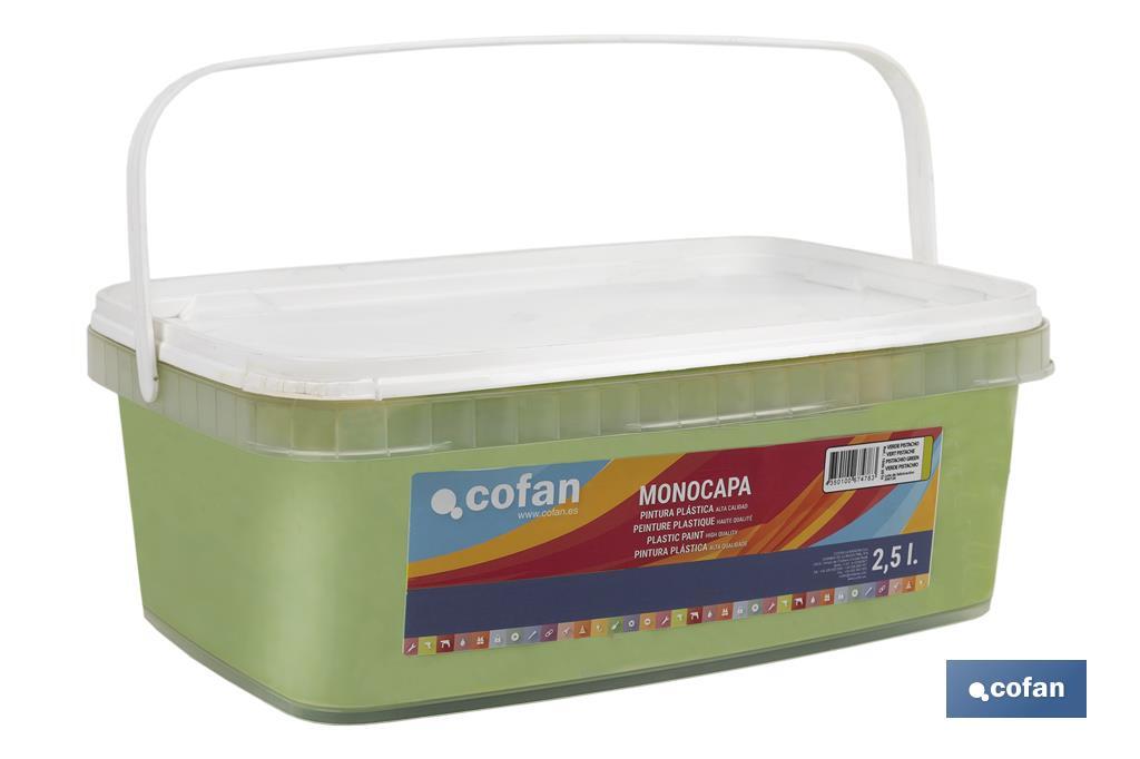 Pintura Plástica Monocapa | Diferentes colores  | Apta para usar en interior - Cofan