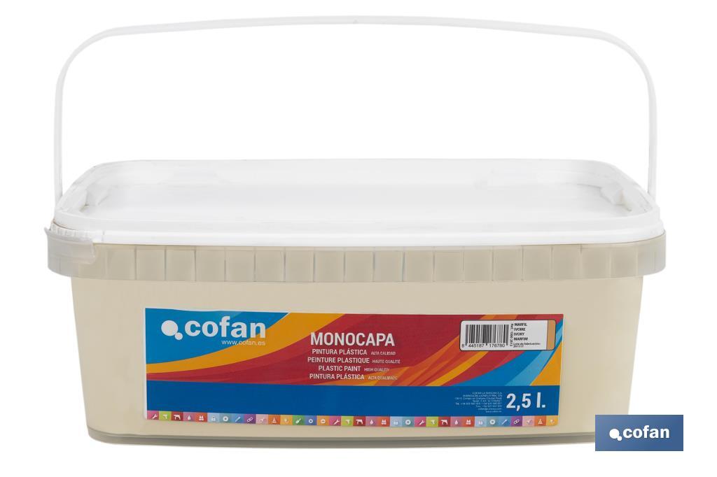 Peinture acrylique monocouche | Plusieurs couleurs | Convient pour utiliser à l'intérieur - Cofan