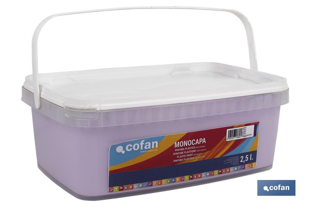 Pintura Plástica Monocapa | Diferentes colores  | Apta para usar en interior - Cofan