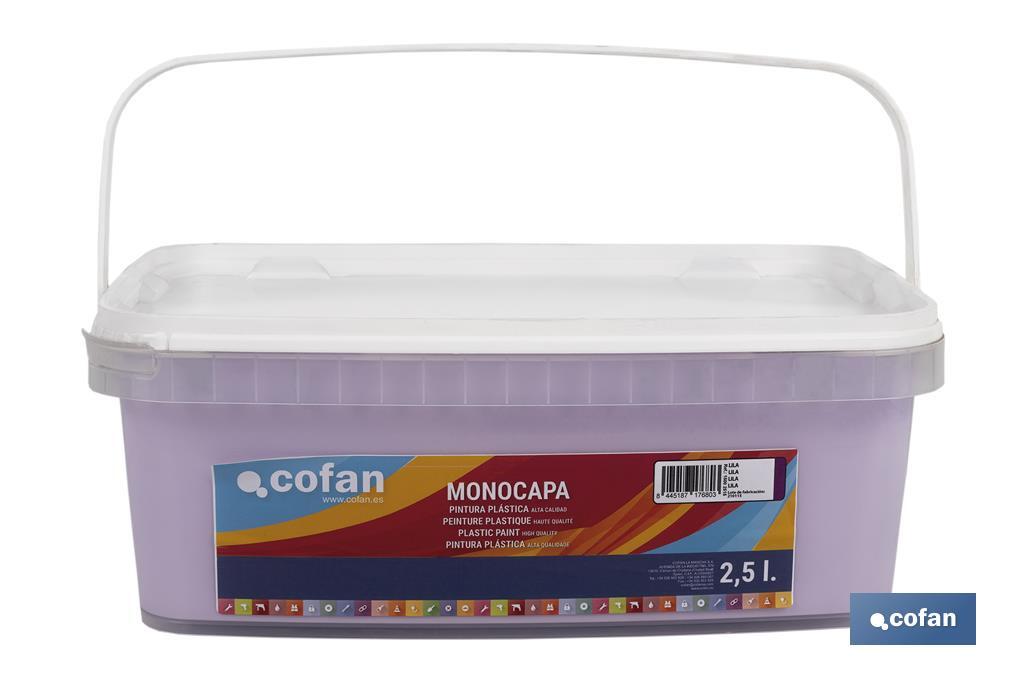 Pintura Plástica Monocapa | Diferentes colores  | Apta para usar en interior - Cofan