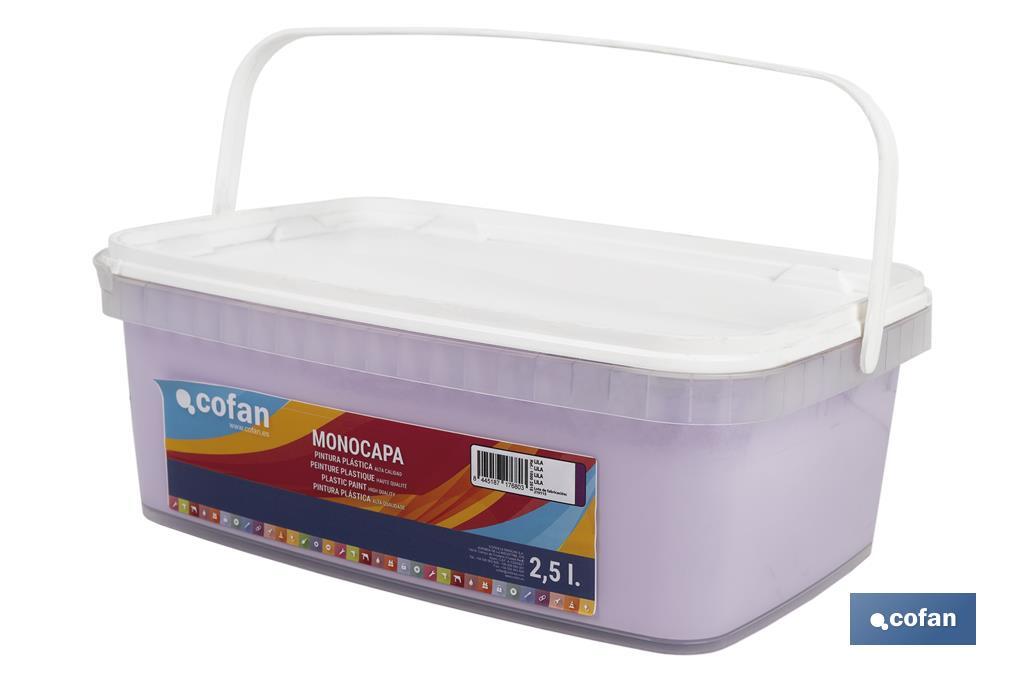 Pintura Plástica Monocapa | Diferentes colores  | Apta para usar en interior - Cofan