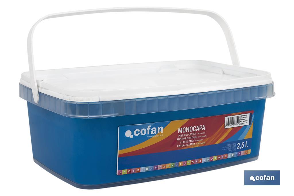 Pintura Plástica Monocapa | Diferentes colores  | Apta para usar en interior - Cofan