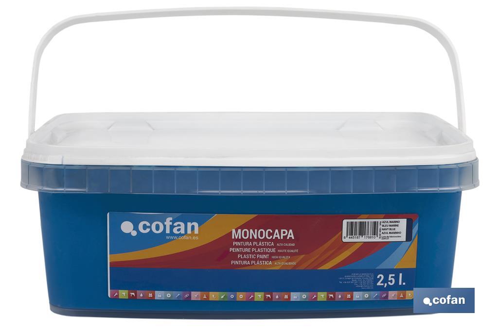 Pintura Plástica Monocapa | Diferentes colores  | Apta para usar en interior - Cofan