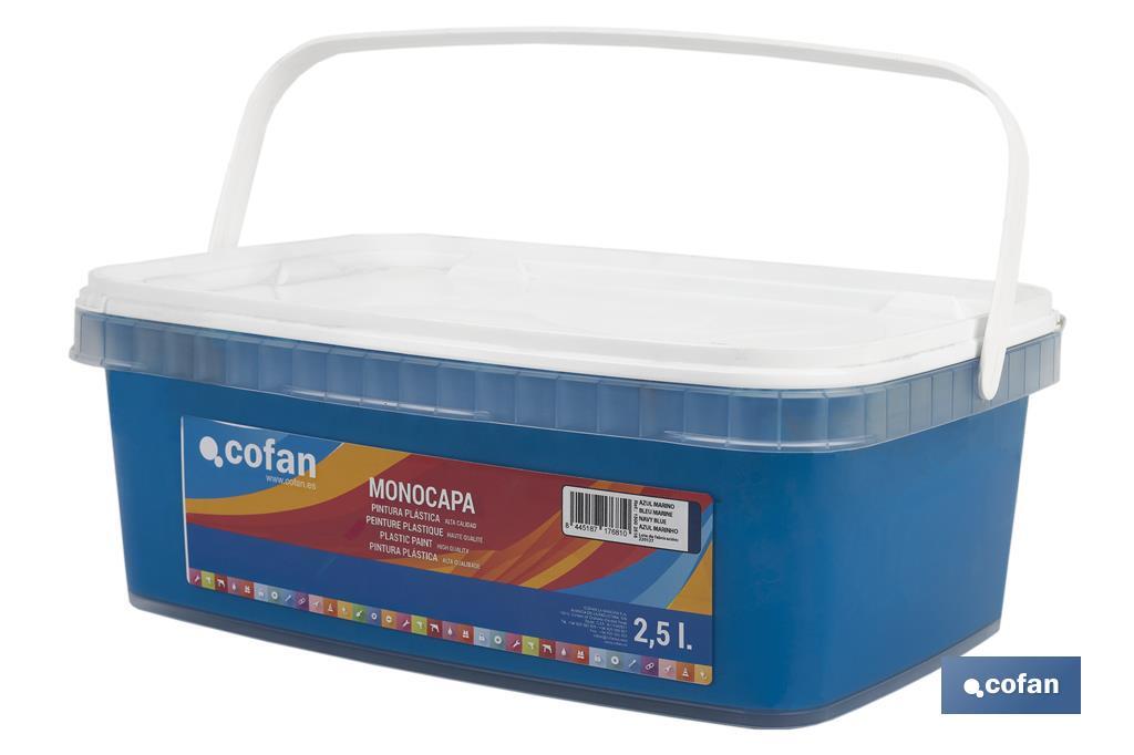 Pintura Plástica Monocapa | Diferentes colores  | Apta para usar en interior - Cofan