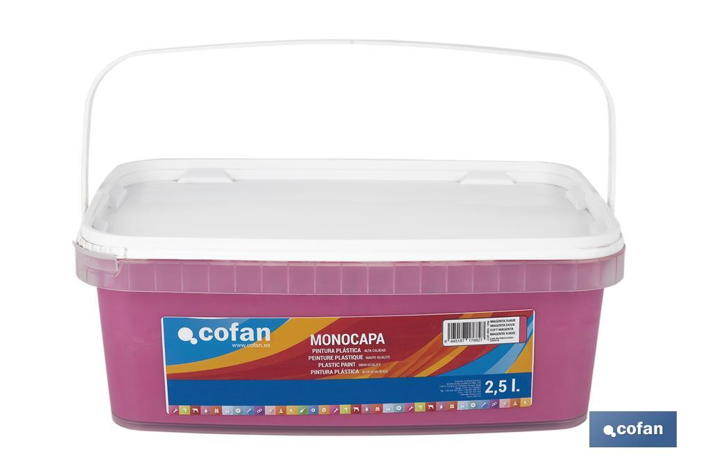 Pintura Plástica Monocapa | Diferentes colores  | Apta para usar en interior - Cofan