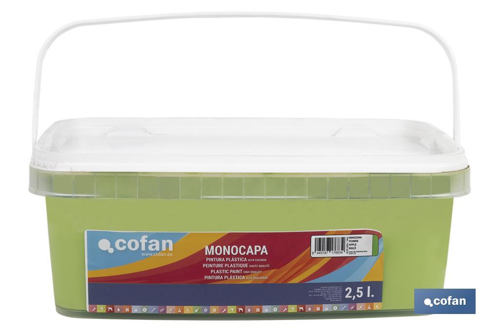 Pintura Plástica Monocapa | Diferentes colores  | Apta para usar en interior - Cofan