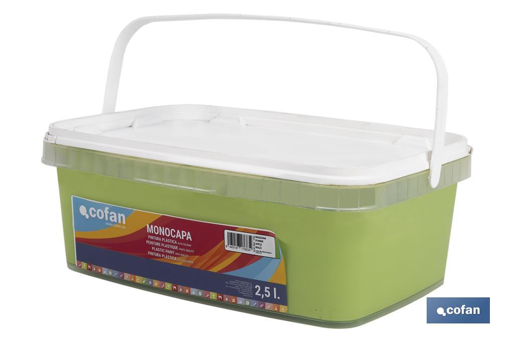 Pintura Plástica Monocapa | Diferentes colores  | Apta para usar en interior - Cofan