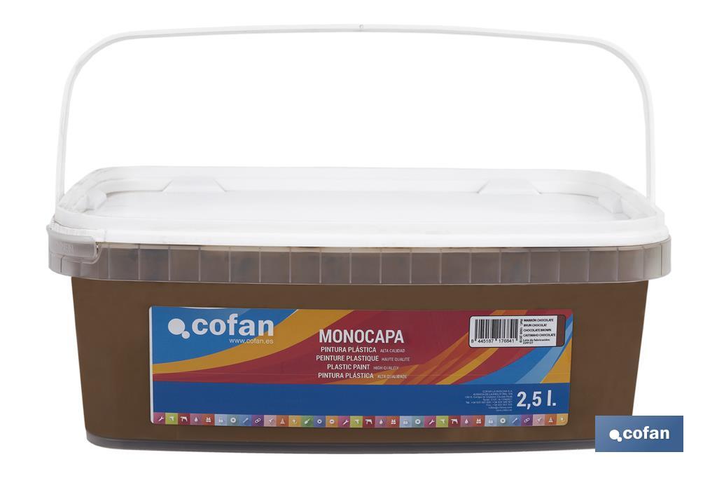 Pintura Plástica Monocapa | Diferentes colores | Apta para usar en interior - Cofan