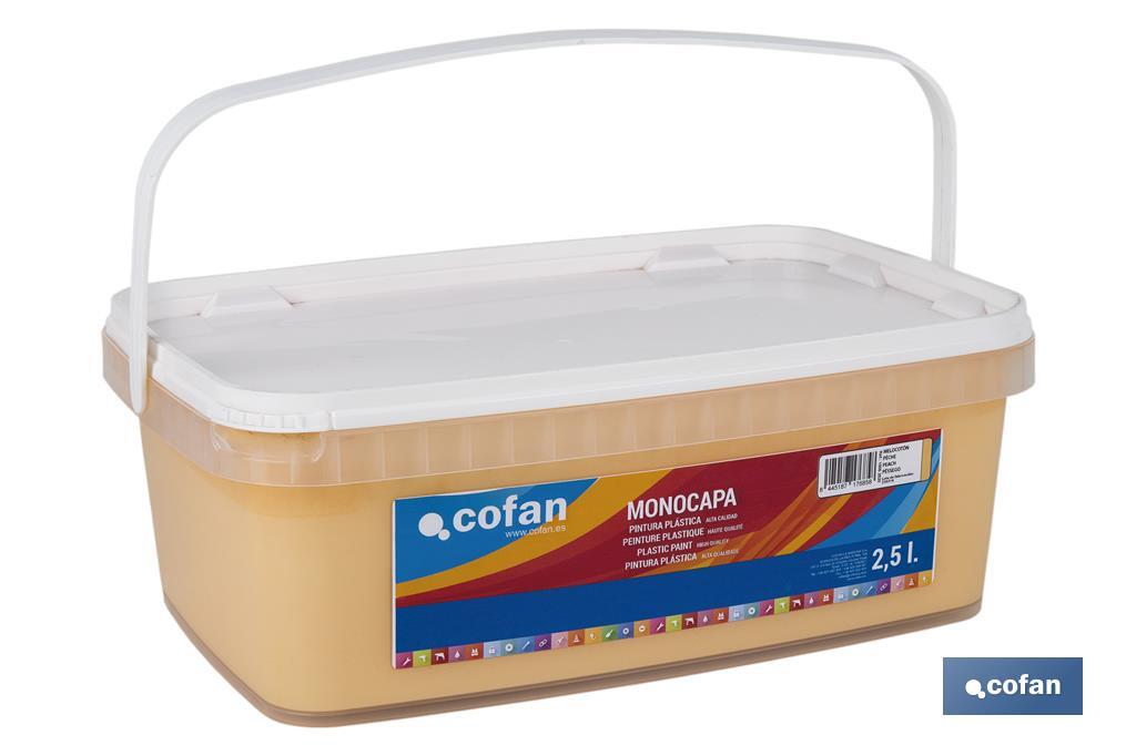 Pintura Plástica Monocapa | Diferentes colores  | Apta para usar en interior - Cofan