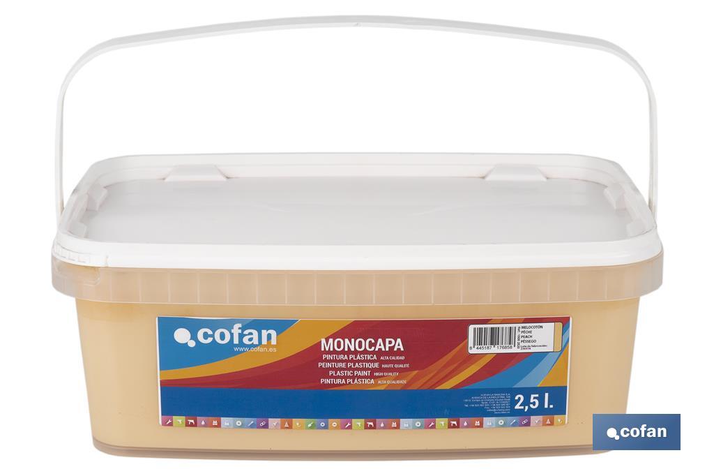 Pintura Plástica Monocapa | Diferentes colores  | Apta para usar en interior - Cofan