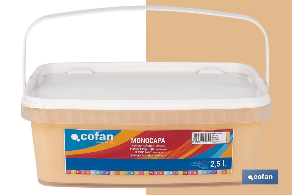 Pintura Plástica Monocapa | Diferentes colores  | Apta para usar en interior - Cofan