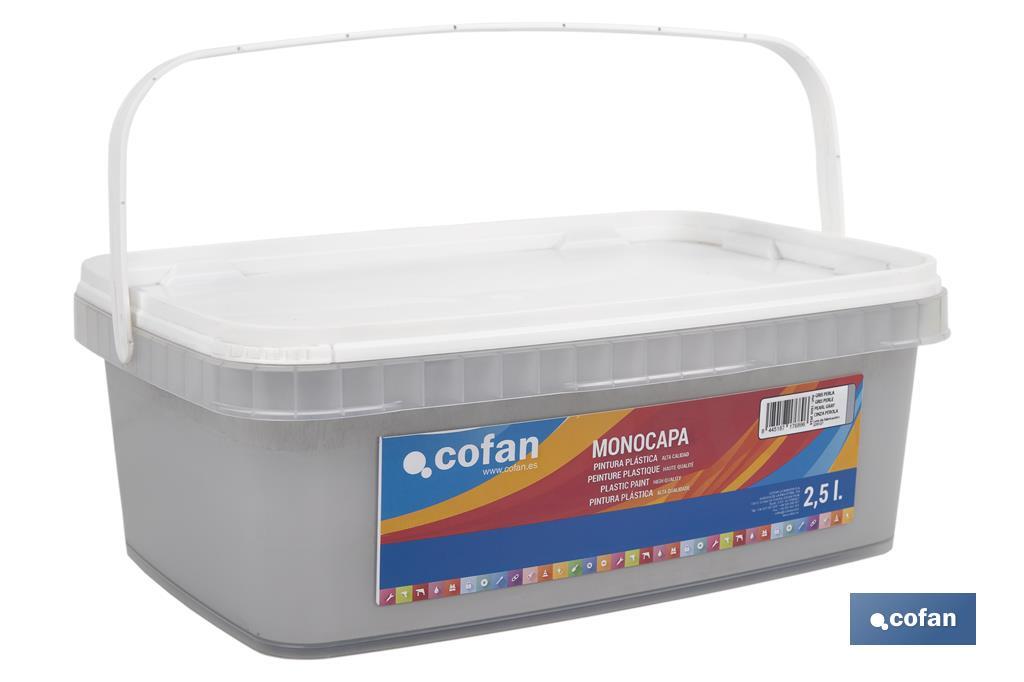 Pintura Plástica Monocapa | Diferentes colores  | Apta para usar en interior - Cofan