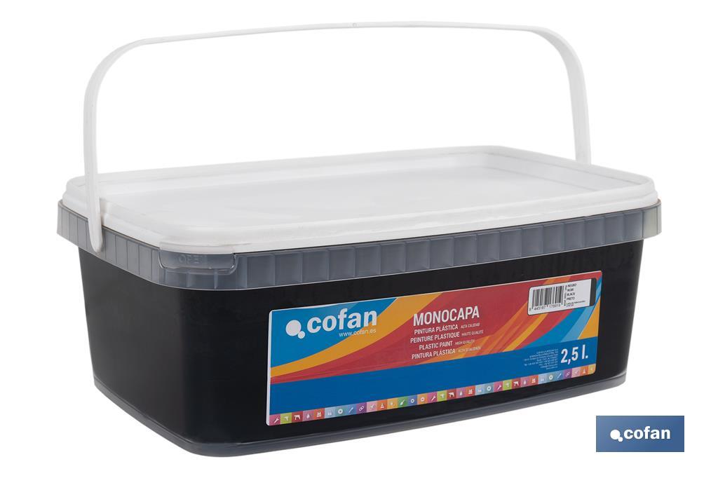 Pintura Plástica Monocapa | Diferentes colores  | Apta para usar en interior - Cofan