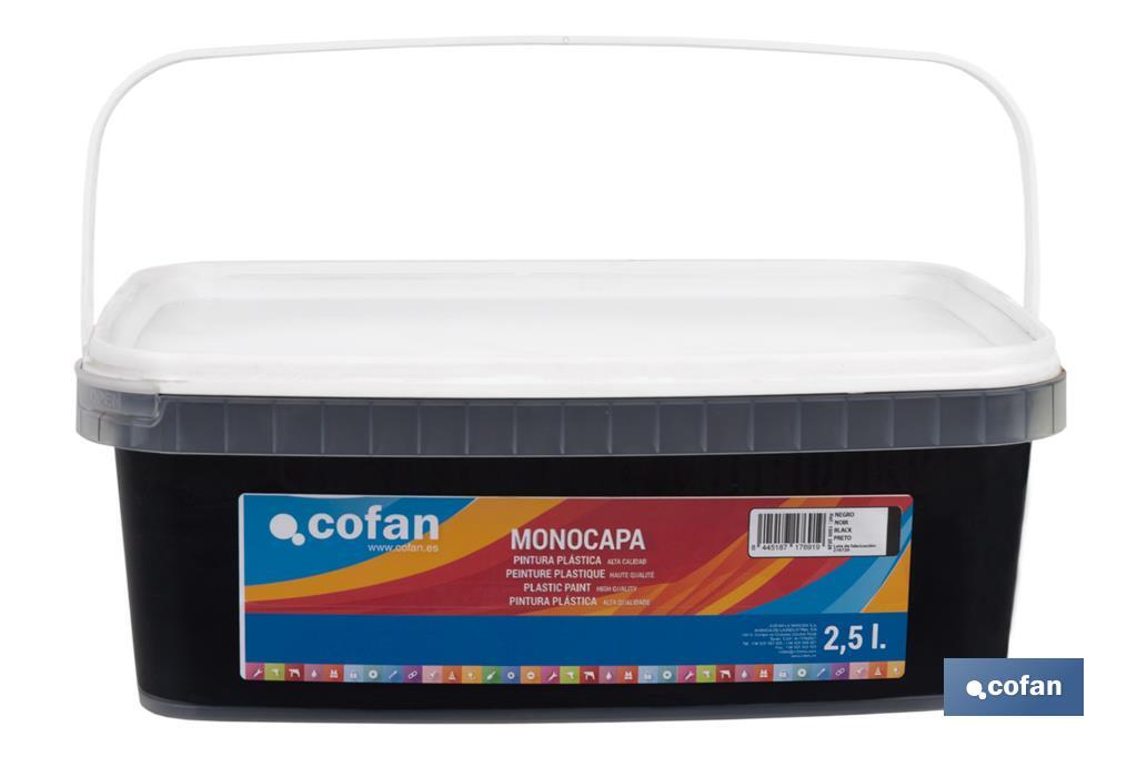 Pintura Plástica Monocapa | Diferentes colores  | Apta para usar en interior - Cofan