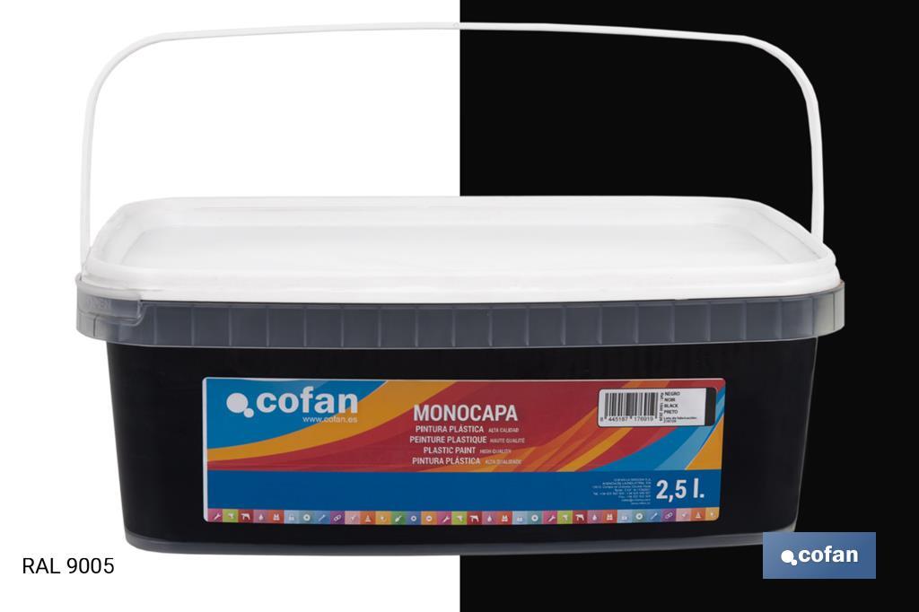 Pintura Plástica Monocapa | Diferentes colores  | Apta para usar en interior - Cofan