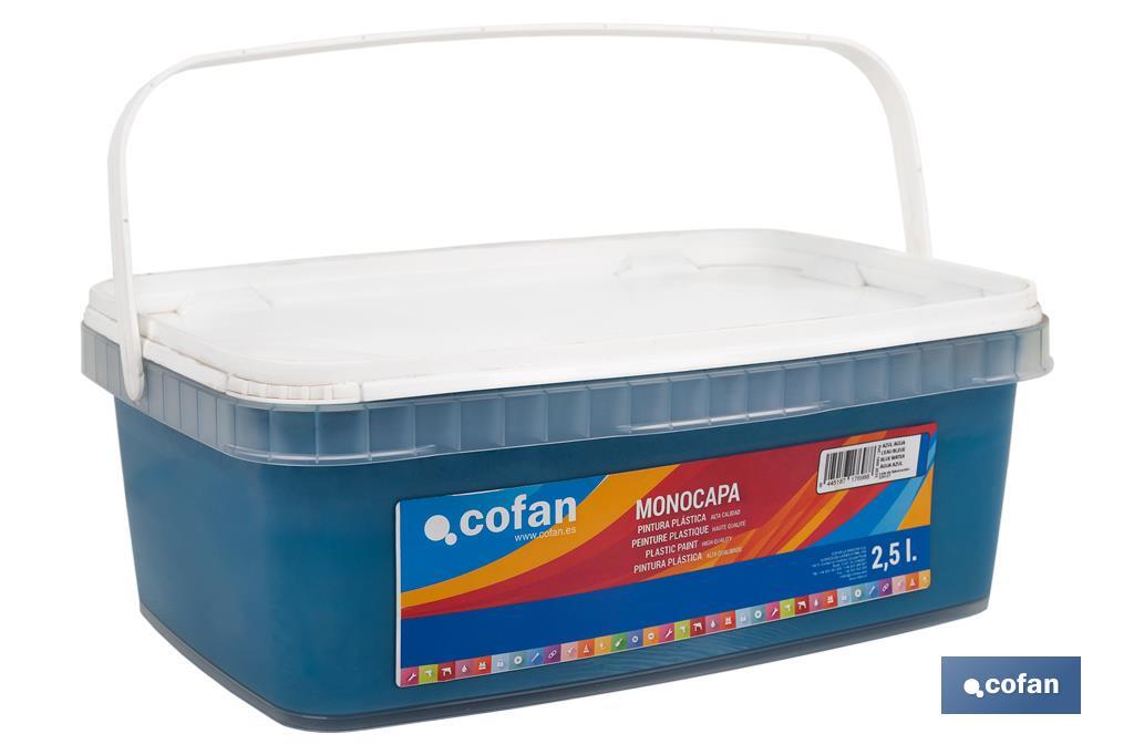 Pintura Plástica Monocapa | Diferentes colores  | Apta para usar en interior - Cofan