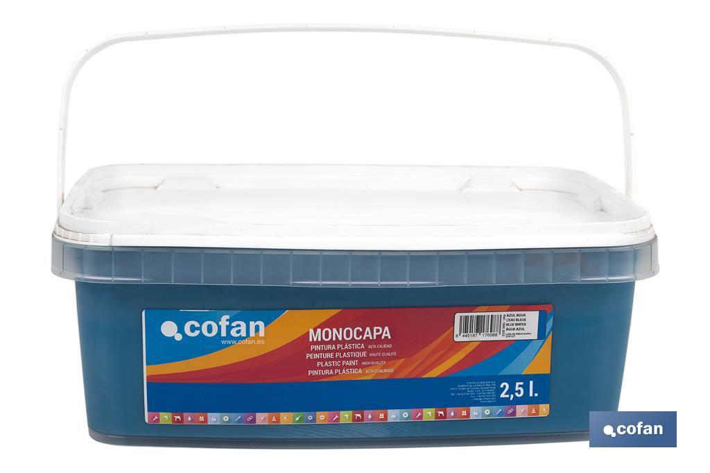 Pintura Plástica Monocapa | Diferentes colores  | Apta para usar en interior - Cofan
