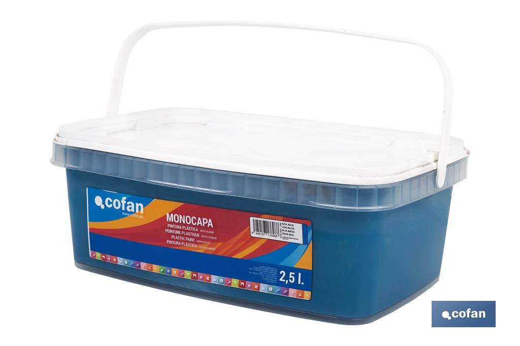 Pintura Plástica Monocapa | Diferentes colores  | Apta para usar en interior - Cofan
