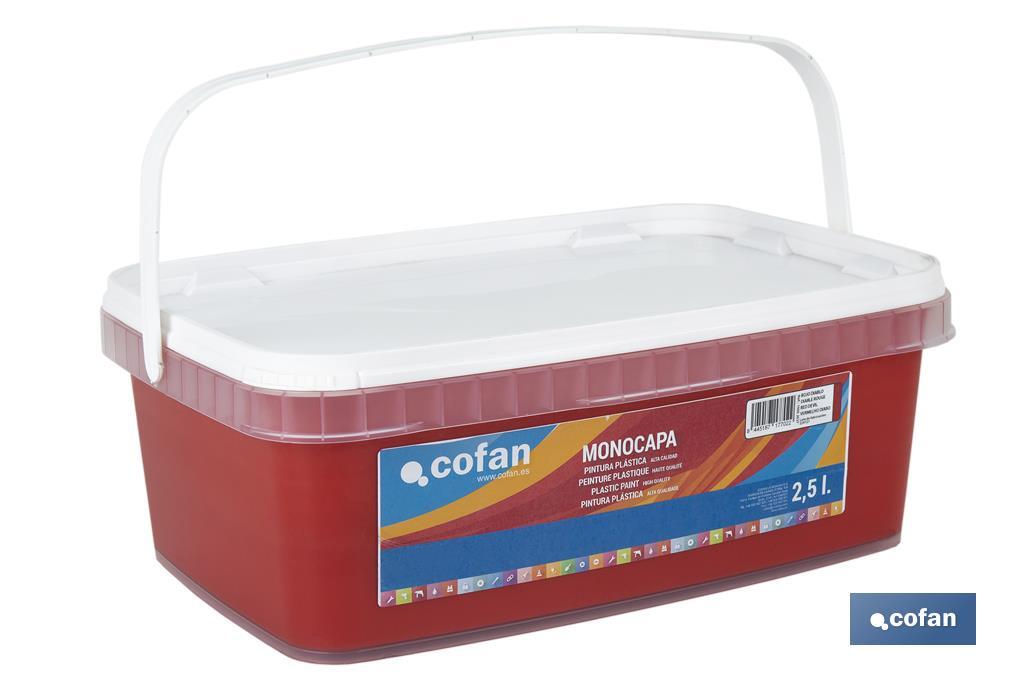 Pintura Plástica Monocapa | Diferentes colores  | Apta para usar en interior - Cofan
