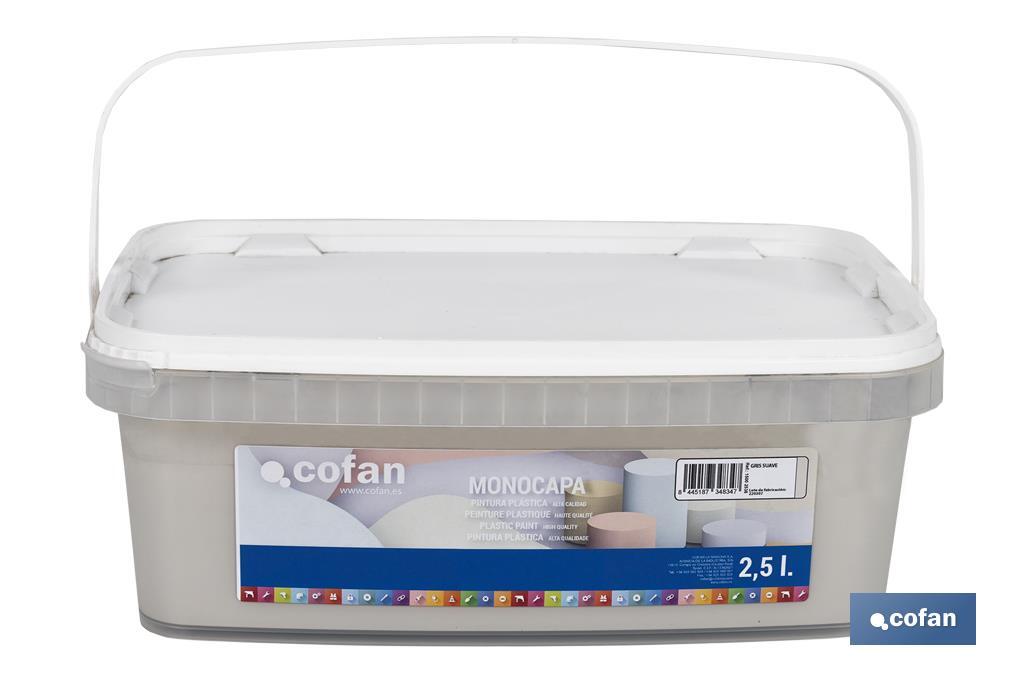 Pintura Plástica Monocapa | Diferentes colores  | Apta para usar en interior - Cofan