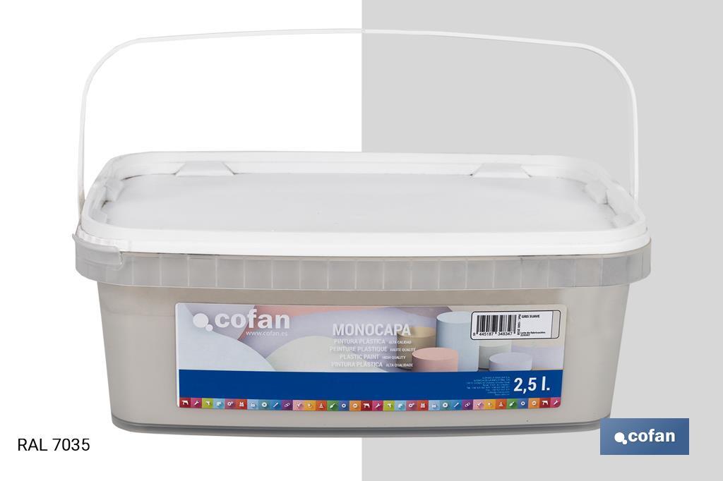Pintura Plástica Monocapa | Diferentes colores  | Apta para usar en interior - Cofan