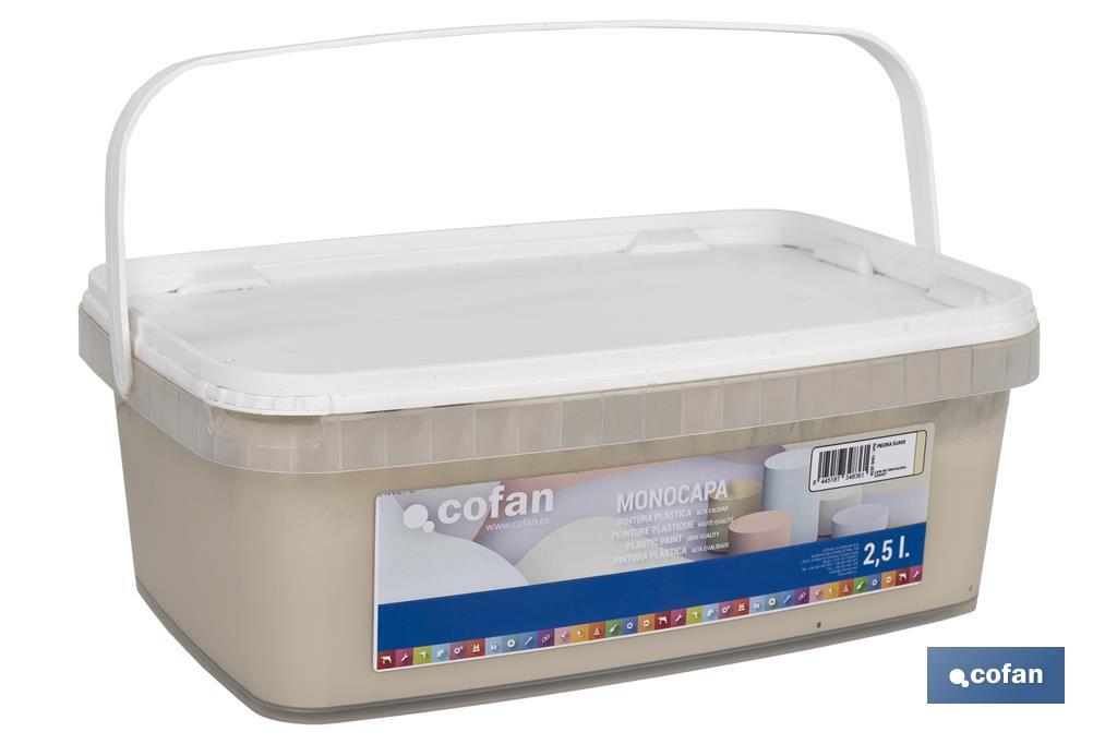 Pintura Plástica Monocapa | Diferentes colores  | Apta para usar en interior - Cofan