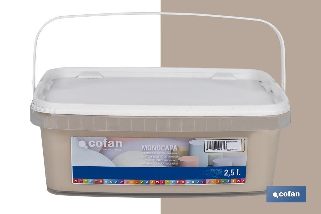 Pintura Plástica Monocapa | Diferentes colores  | Apta para usar en interior - Cofan