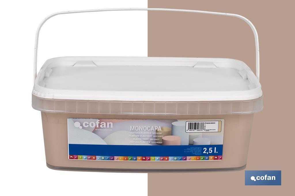 Pintura Plástica Monocapa | Diferentes colores  | Apta para usar en interior - Cofan