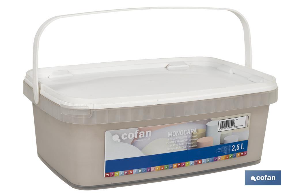 Pintura Plástica Monocapa | Diferentes colores  | Apta para usar en interior - Cofan